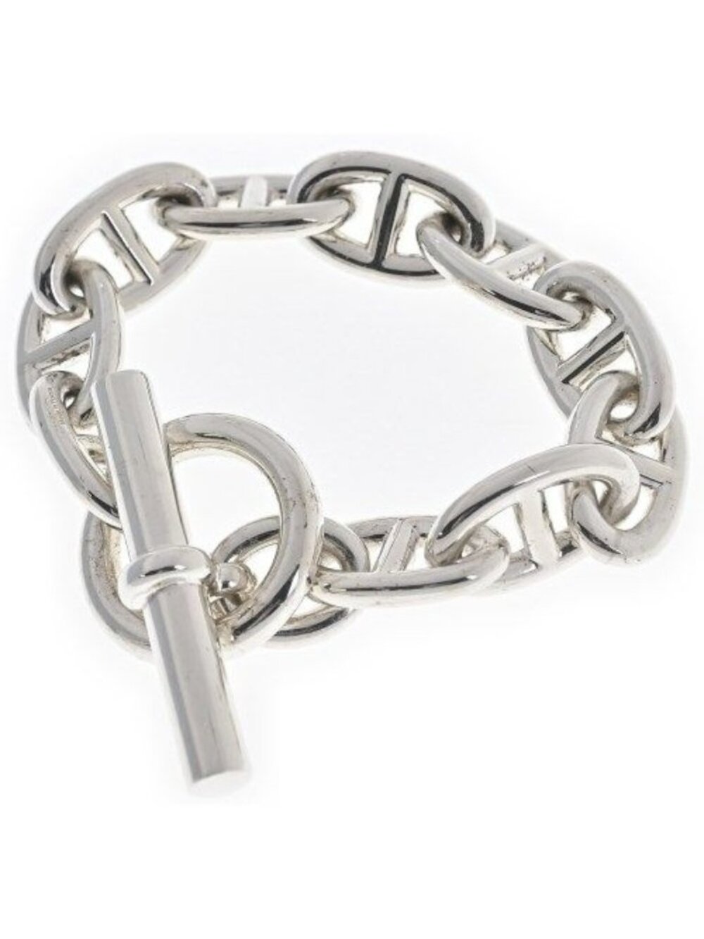 Hermes Bracelet Bangle Silver